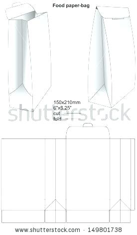 Paper Bag Template 275x470 Paper Bag Template