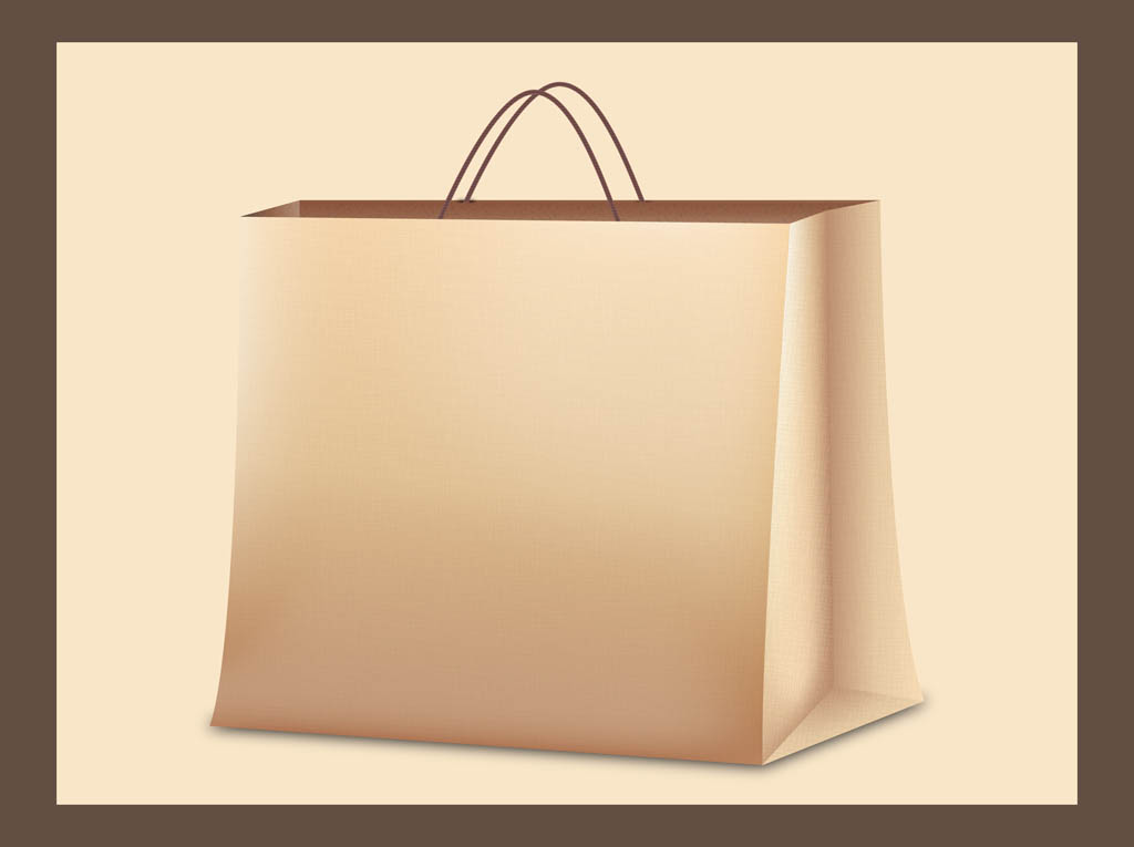 1024x765 Paper Bag Vector Vector Art Graphics
