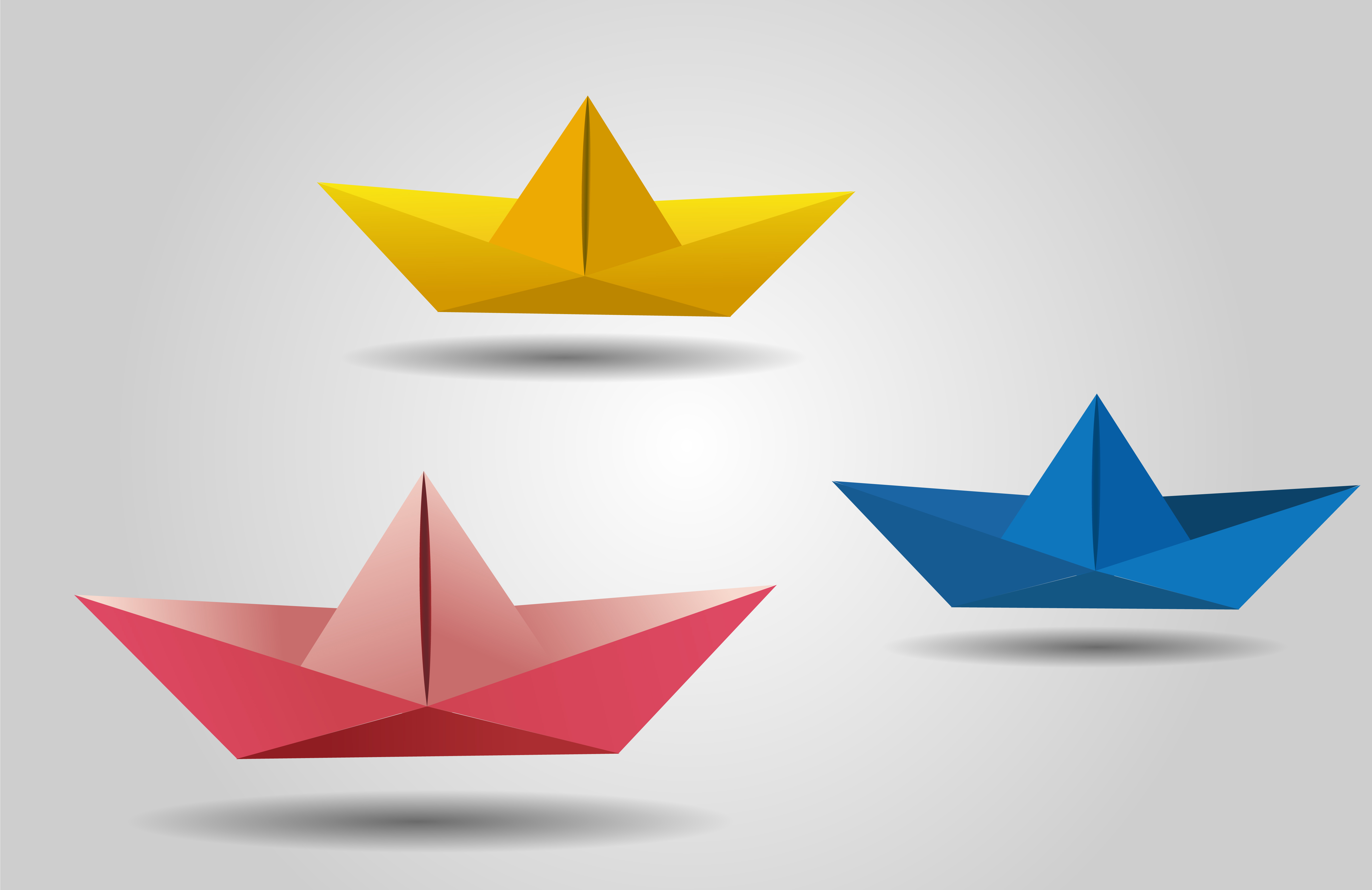 5407x3508 Paper Boat Free Vector Art