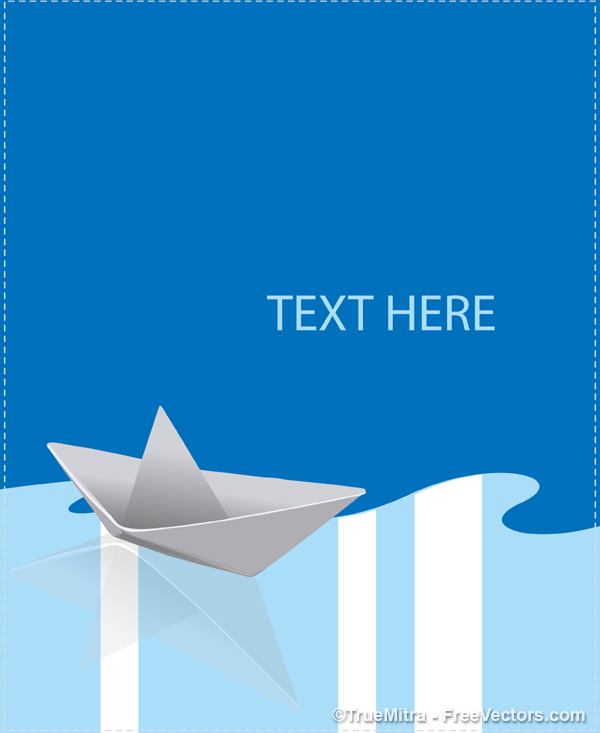 600x733 Download Free Paper Boat Vector Vector Illustration