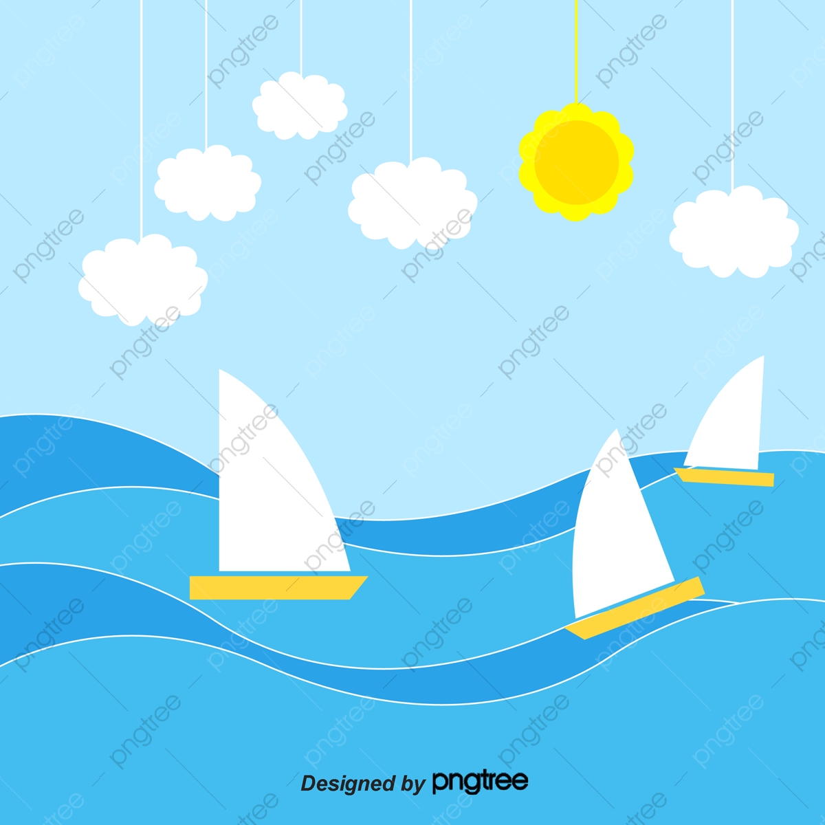 1200x1200 Vector Paper Boat And Clouds, Paper Vector, Boat Vector, Boat