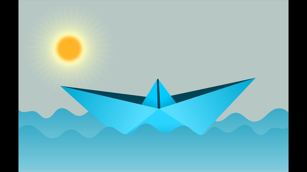 1280x720 Inkscape Tutorial Paper Boat Vector