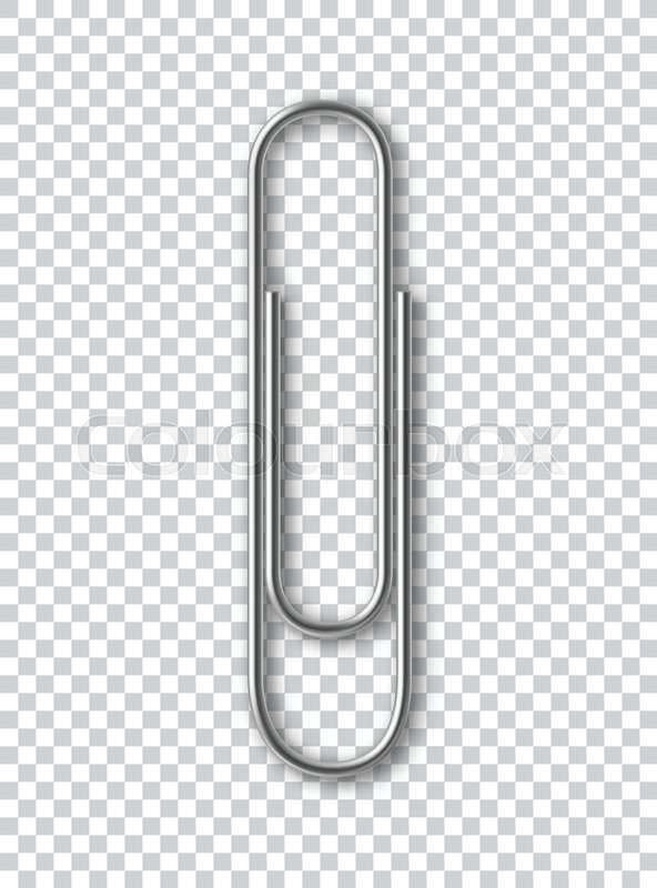 Metal Paper Clip Isolated Object On Stock Vector Colourbox 592x800 Metal Paper Clip Isolated Object On Stock Vector Colourbox