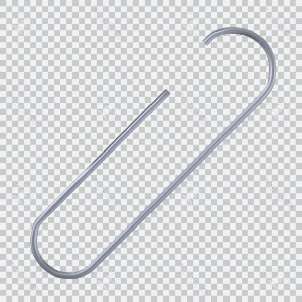 Photostock Vector Realistic Paper Clip Isolated On White Black 600x600 Photostock Vector Realistic Paper Clip Isolated On White Black