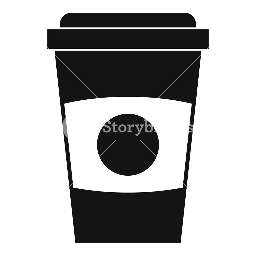1000x1000 Paper Coffee Cup Icon Simple Illustration Of Paper Coffee Cup