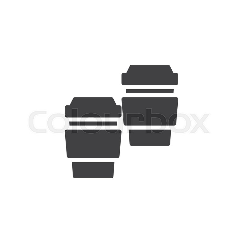 800x800 Paper Coffee Cup Vector Icon Filled Stock Vector Colourbox