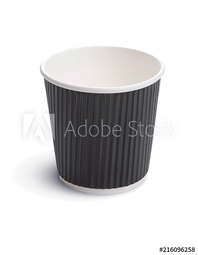 389x500 Paper Coffee Cup Vector Illustration