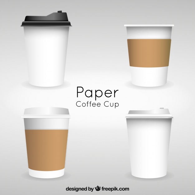 626x626 Realistic Paper Coffee Cup Vector Free Download
