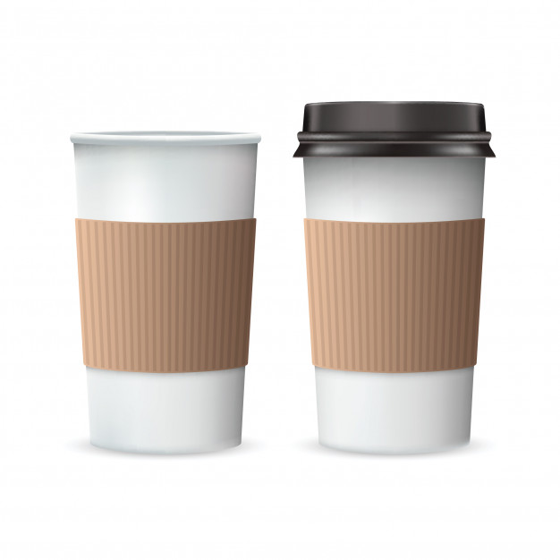 626x626 Realistic Paper Coffee Cups Vector Premium Download