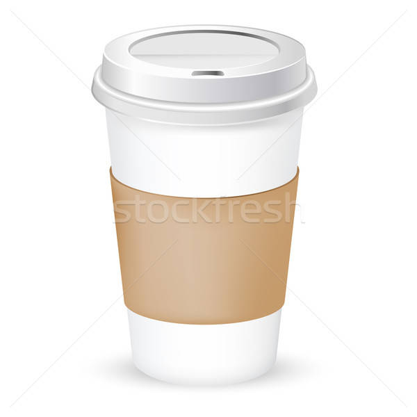 600x600 Paper Coffee Cup Vector Illustration Kraska
