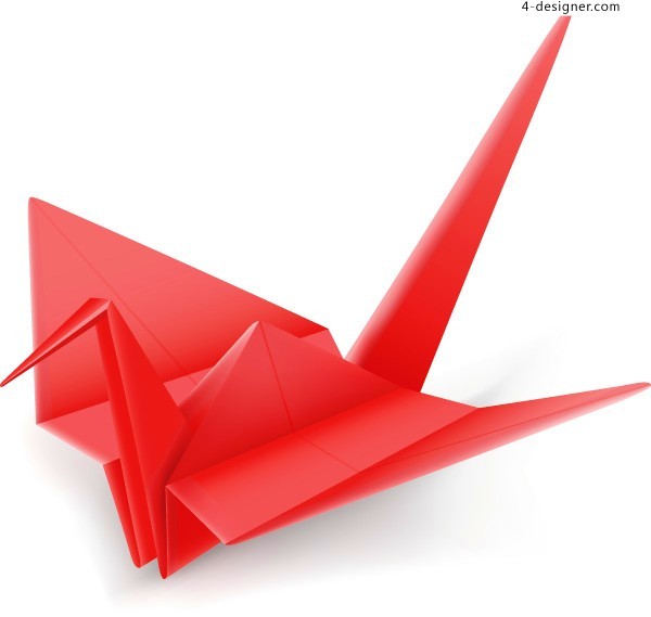 Paper Crane Vector