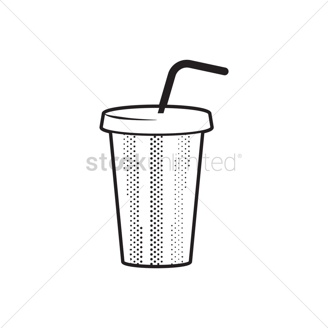 Drink In Paper Cup Vector Image 1300x1300 Drink In Paper Cup Vector Image