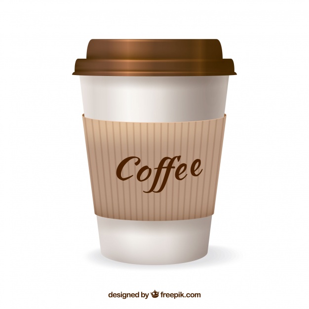 Realistic Paper Coffee Cup Vector Free Download 626x626 Realistic Paper Coffee Cup Vector Free Download