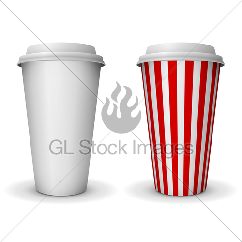 Take Away Fast Food Coffee Paper Cup Vector Template Gl Stock 500x500 Take Away Fast Food Coffee Paper Cup Vector Template Gl Stock