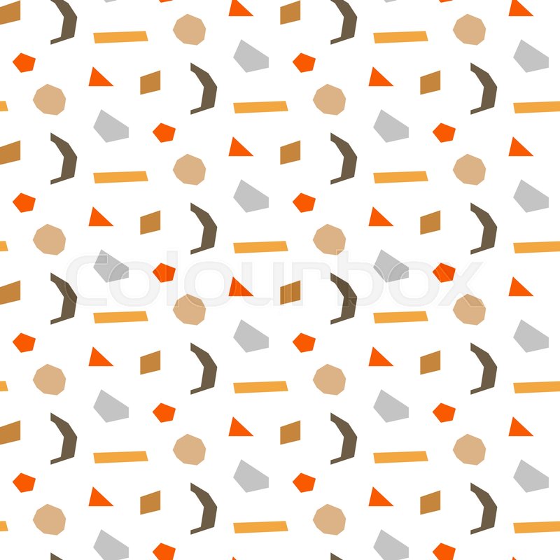 800x800 Paper Cut Out Shapes Tile Background Stock Vector Colourbox