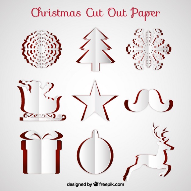 626x626 Christmas Cut Out Paper Free Vectors Ui Download