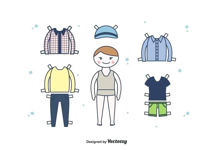 700x490 Dress Up Boy Paper Doll Vector New Style Wrapstation