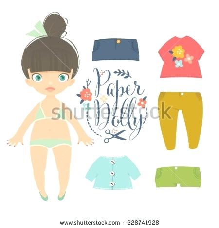 450x470 Paper Doll Dress Up Template Pattern Outline