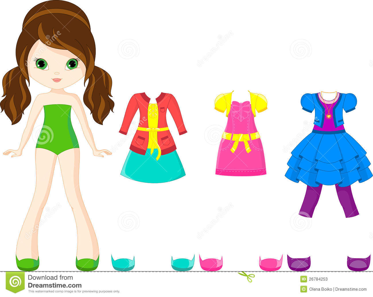 Paper Doll Vector at Vectorified.com | Collection of Paper Doll Vector ...