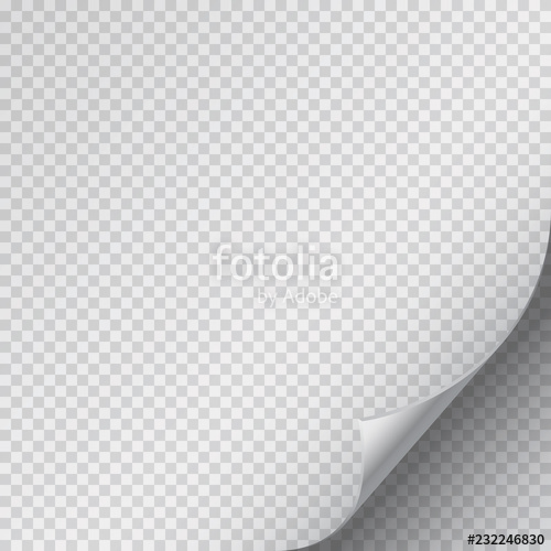 500x500 Page Curl Corner On Blank Sheet Of Paper Vector Fold Sticker