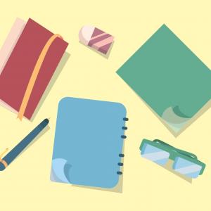 300x300 White Blank Paper Note Notebook