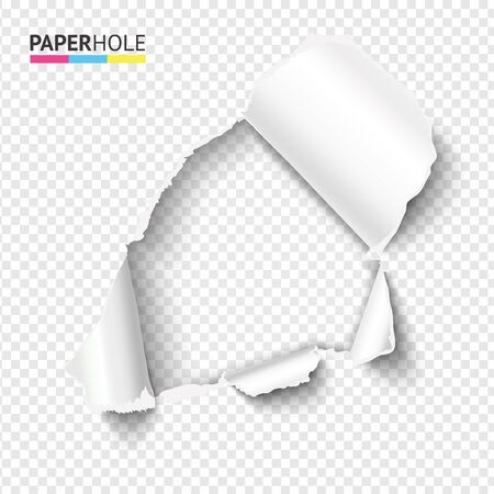 450x450 Half Blank Rip Paper Hole With Ripped Edge For Sale Banner