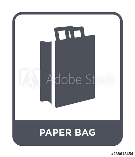 430x500 Paper Bag Icon Vector