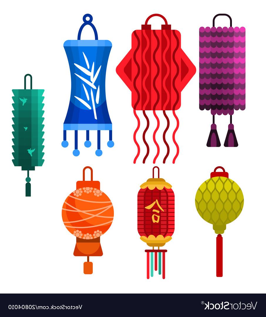 906x1080 Best Chinese Paper Lanterns Vector Library Free Vector Art