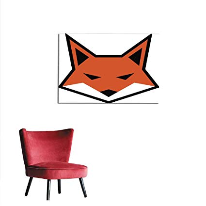 Homehot Wall Paper Fox Face Logo Vector Icon Mural 425x425 Homehot Wall Paper Fox Face Logo Vector Icon Mural