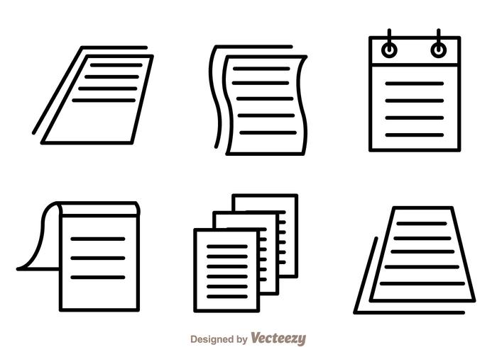 700x490 Paper Sheet Icon Vectors