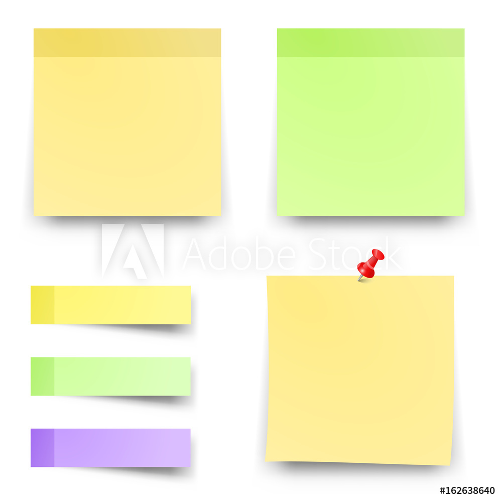 1000x1000 Photo Art Print Post Blank Sticky Note Paper Sheet Vector