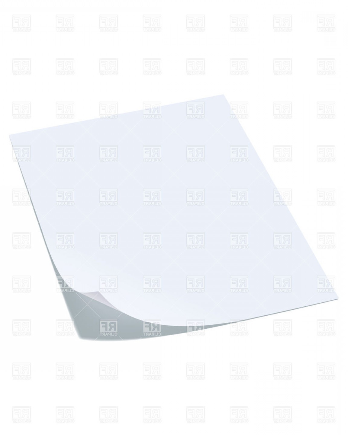 1152x1440 Blank Sheet Of Paper Vector Clipart Wallkeeper