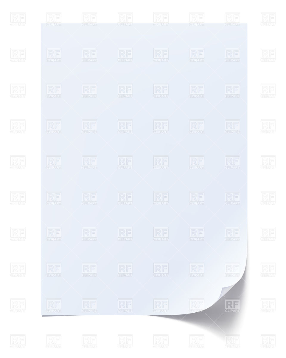 960x1200 Blank Sheet Of Paper Vector Image Of Objects Mylisa