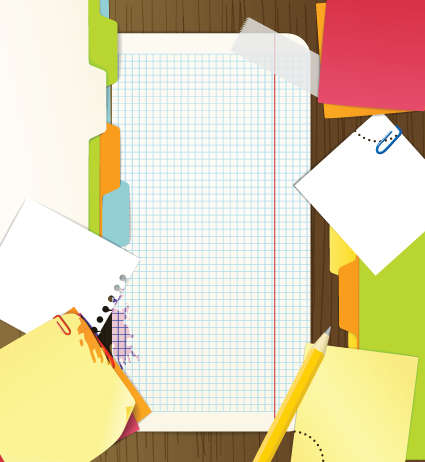 425x462 Colored Paper Sheets Background Vector Free Download