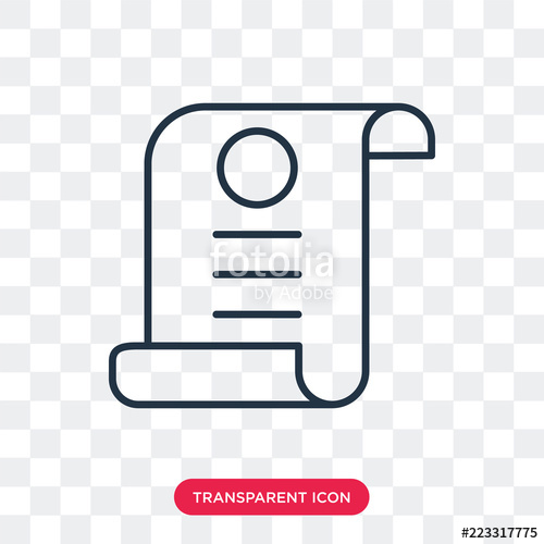 500x500 Paper Vector Icon Isolated On Transparent Background, Paper Logo