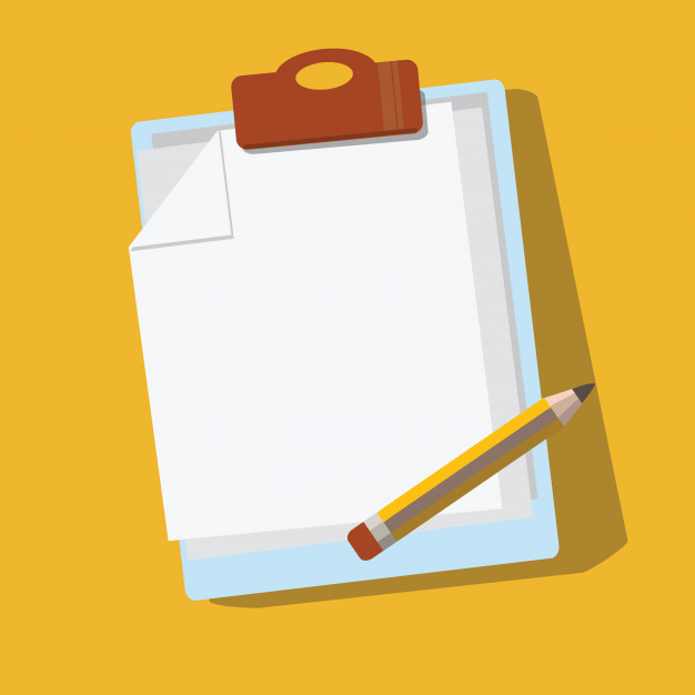 626x626 Pencil And Paper Vector Vector Premium Download