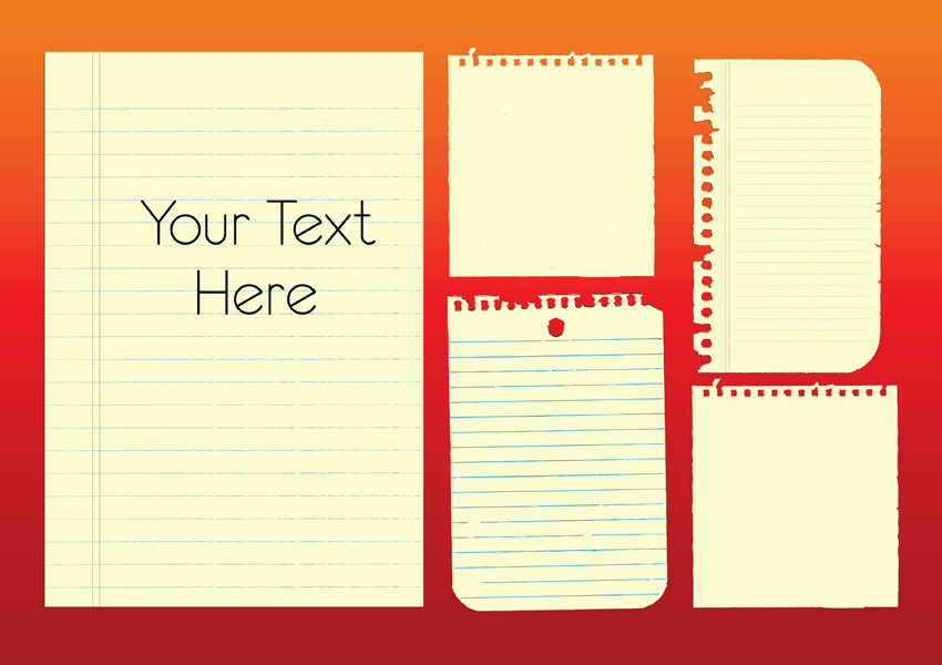 850x600 Note Paper Vectors Vector Art Graphics