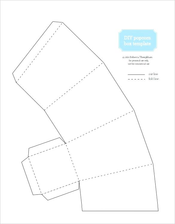 585x750 Best Popcorn Box Templates Vector Free Popcorn Box Template Free