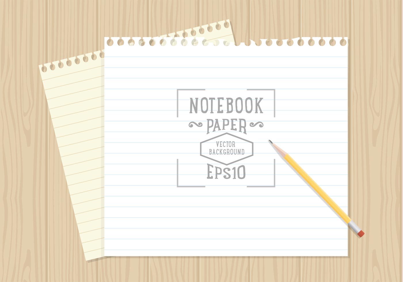 1400x980 Lined Paper Free Vector Art