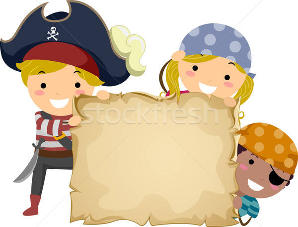 Pirate Papyrus Vector Illustration Lenm 600x456 Pirate Papyrus Vector Illustration Lenm
