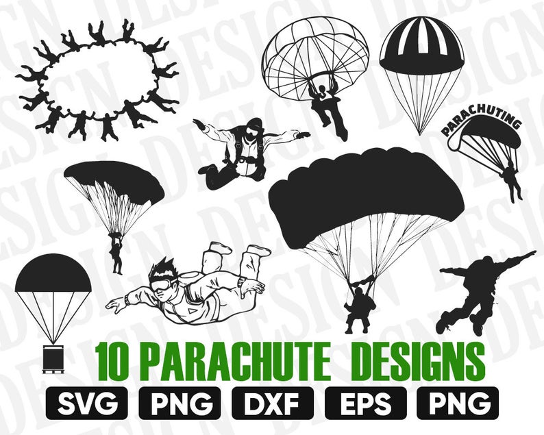 794x635 Parachute Parachute Vector Parachuting Skydive Etsy
