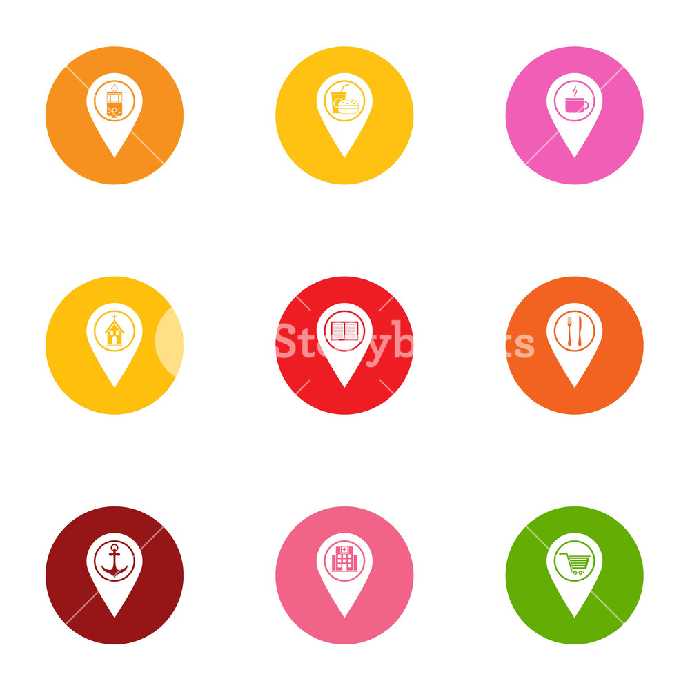 1000x1000 Paragraph Icons Set Flat Set Of Paragraph Vector Icons For Web