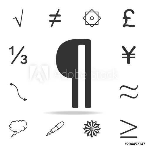 500x500 Paragraph Vector Icon Detailed Set Of Web Icons And Signs
