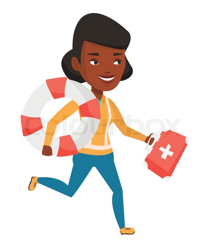 African Paramedic Running To Patients Stock Vector Colourbox 670x800 African Paramedic Running To Patients Stock Vector Colourbox