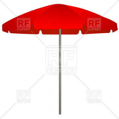 400x400 Red Beach Umbrella