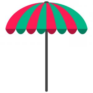 300x300 Sun Umbrella Flat Icon Parasol Beach Umbrella Vector Newwaysys