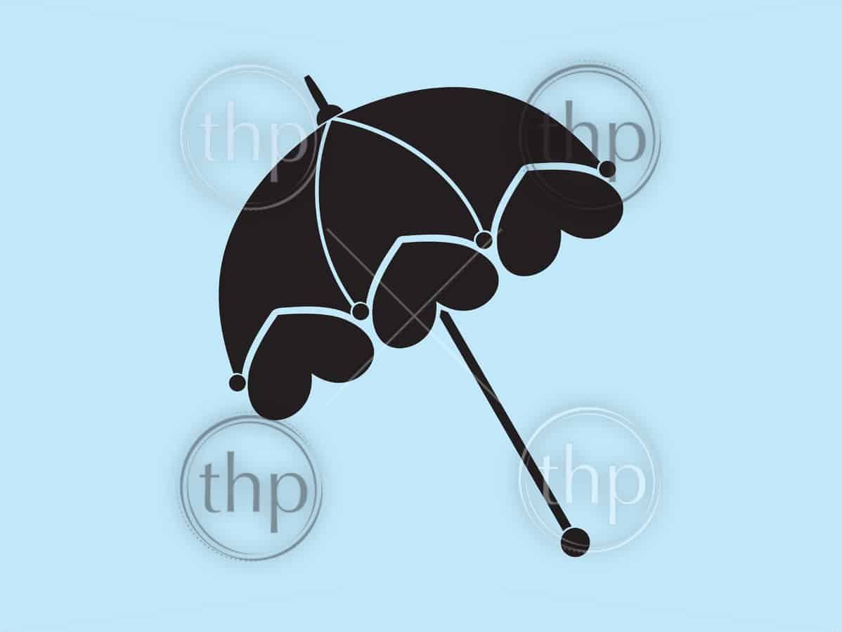 1198x899 Classic Vintage Style Ladies Parasol Or Umbrella Vector Vector
