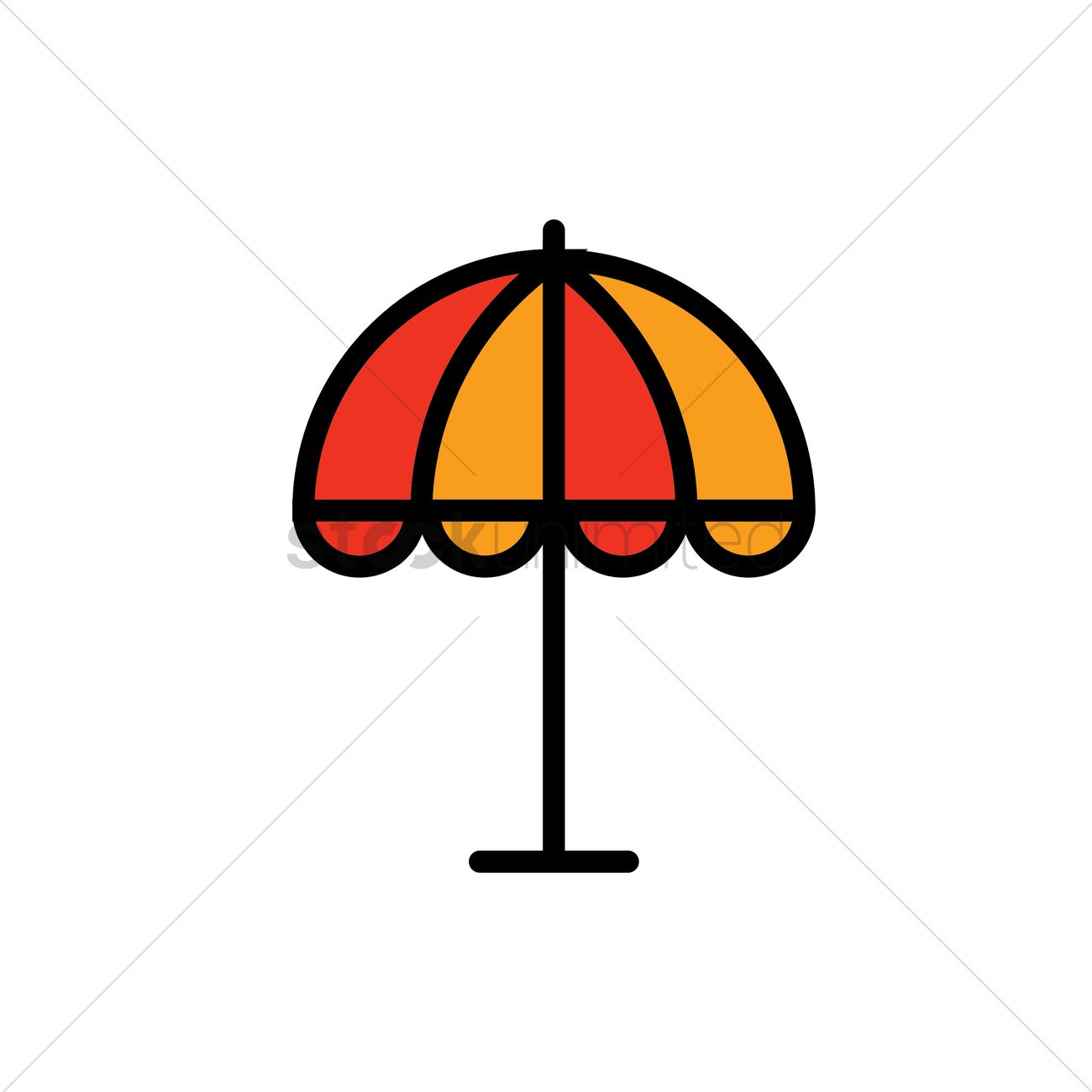 1300x1300 Free Parasol Vector Image