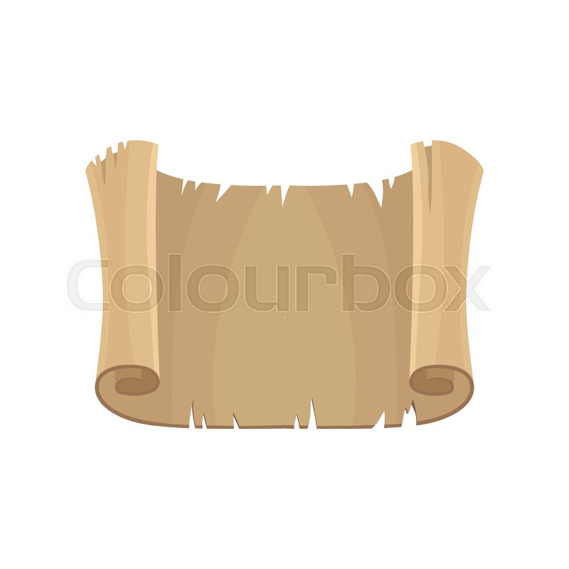 800x800 Old Horizontal Paper Scroll, Parchment Stock Vector Colourbox
