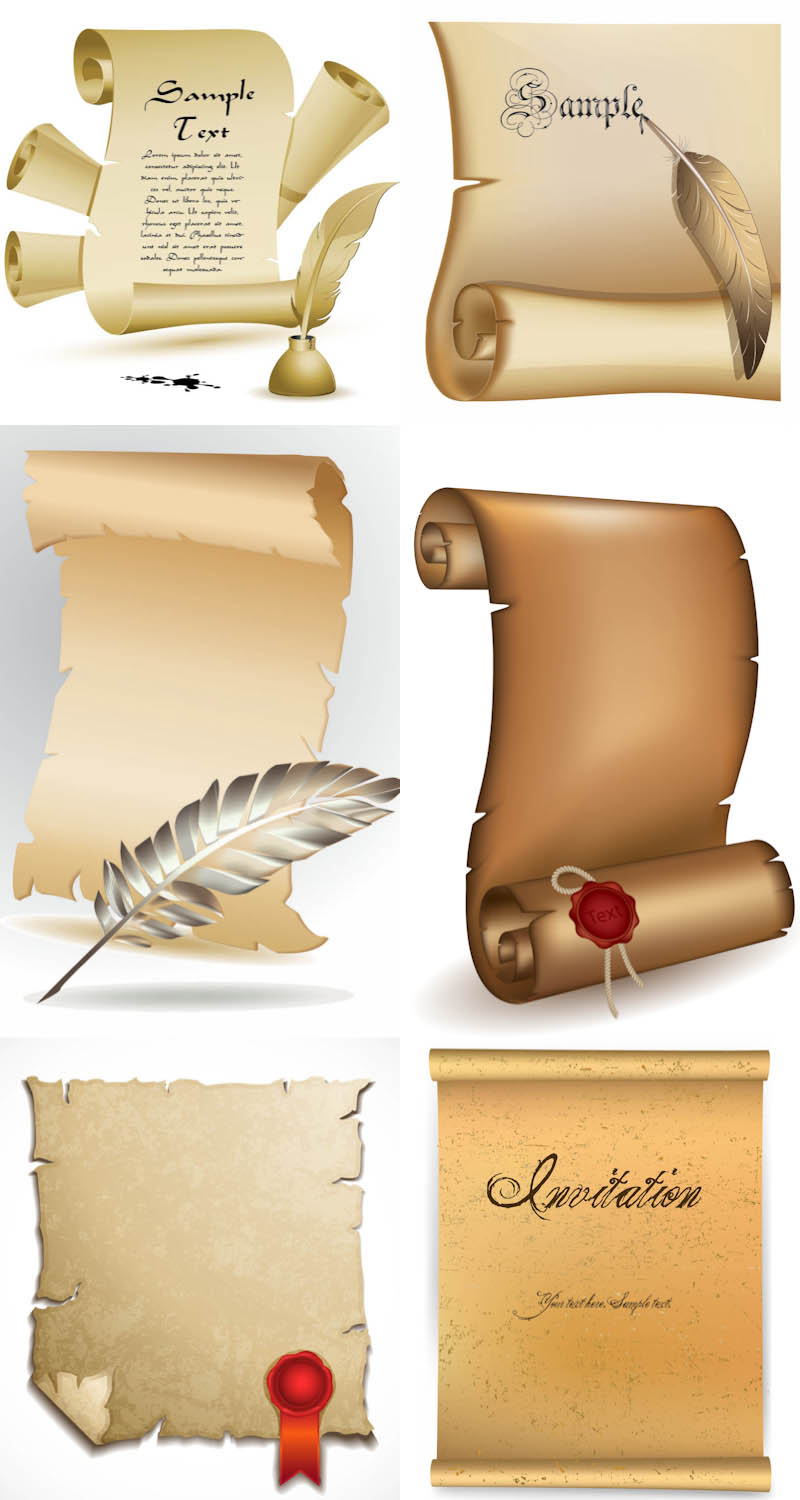 800x1500 Parchment Paper Templates Vector Vector Graphics Blog